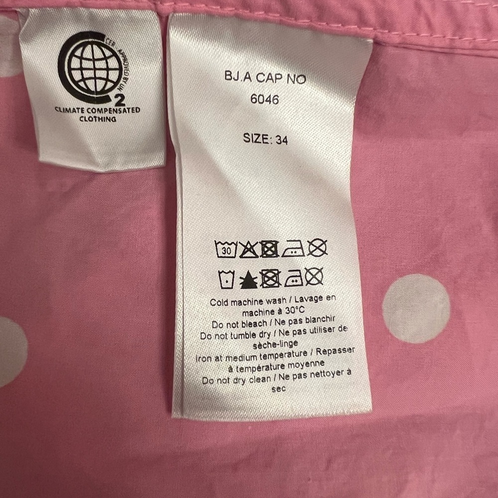 Ganni Pink and White Polka Dot Dress - Picture 6 of 8